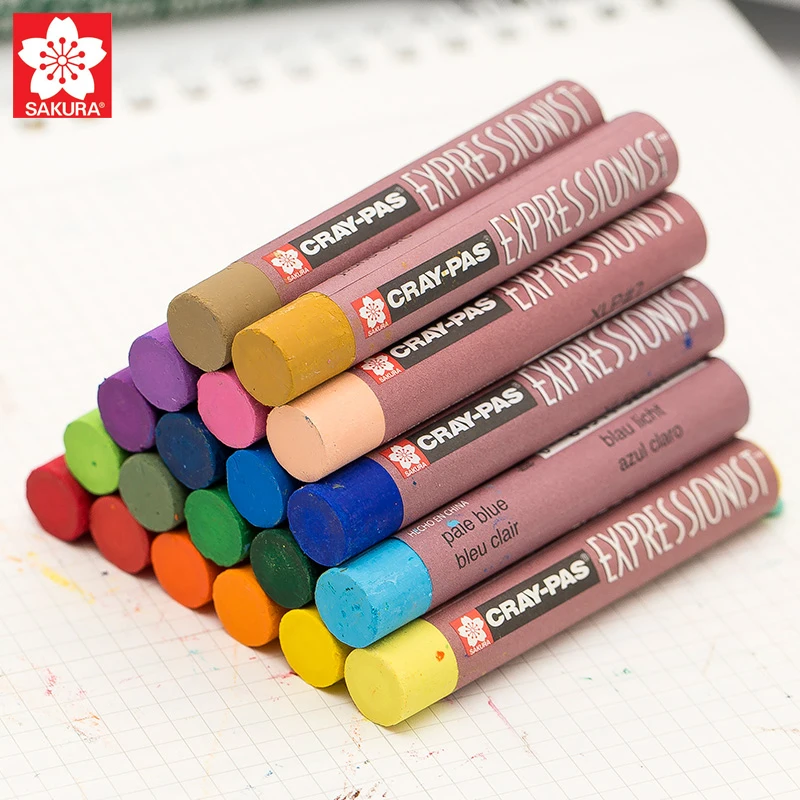 Sakura XCJP12 Cray-Pas Chubbies /Ölpastell-Set 12-teilig 2020 Version 25 Color Set sortierte Farben