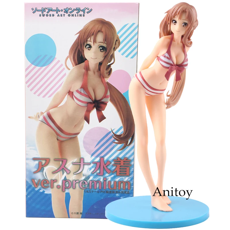 Sword Art Online Asuna Figure ---- Swimsuit Ver. Premium 1/6 Scale PVC Japanese Anime Action Figures Collectible Model Toy