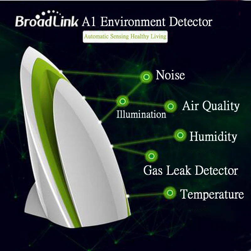 Broadlink A1 E-Air switch Smart Home Automation Modules Air Quality Detector Filter Testing Air Humidity temperature switch EU Broadlink A1 E-Air switch Smart Home Automation Modules Air Quality Detector Filter Testing Air Humidity temperature switch EU
