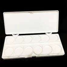 24 цвета 2 яруса палитра для ногтей коробка съемный косметический пигмент порошок смешение клея случае инструмент для ногтей