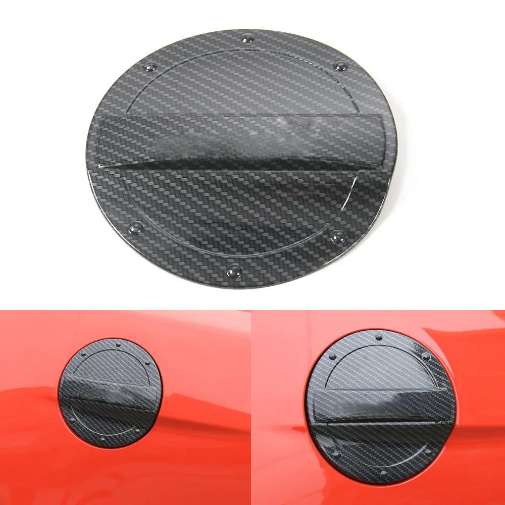 BBQFUKA 1pc ABS Black Car Fuel Tank Gas Cap Lid Cover Trim Car styling