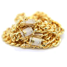 Шикарные ювелирные изделия в стиле хип-хоп для мальчиков и девочек, 19 см, 21 см, micro pave cz, кубинские звенья, позолоченные цепочки, браслет в стиле рок наивысшего качества