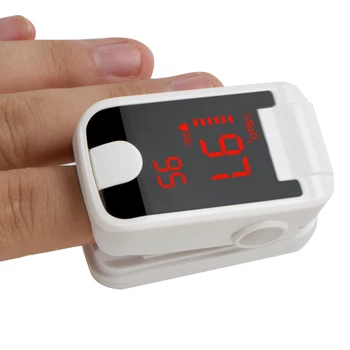 

Black White Finger Oximeter Portable LED Finger Tip Pulse Oximeter Blood Oxygen SpO2 PR Monitor Blood Pressure