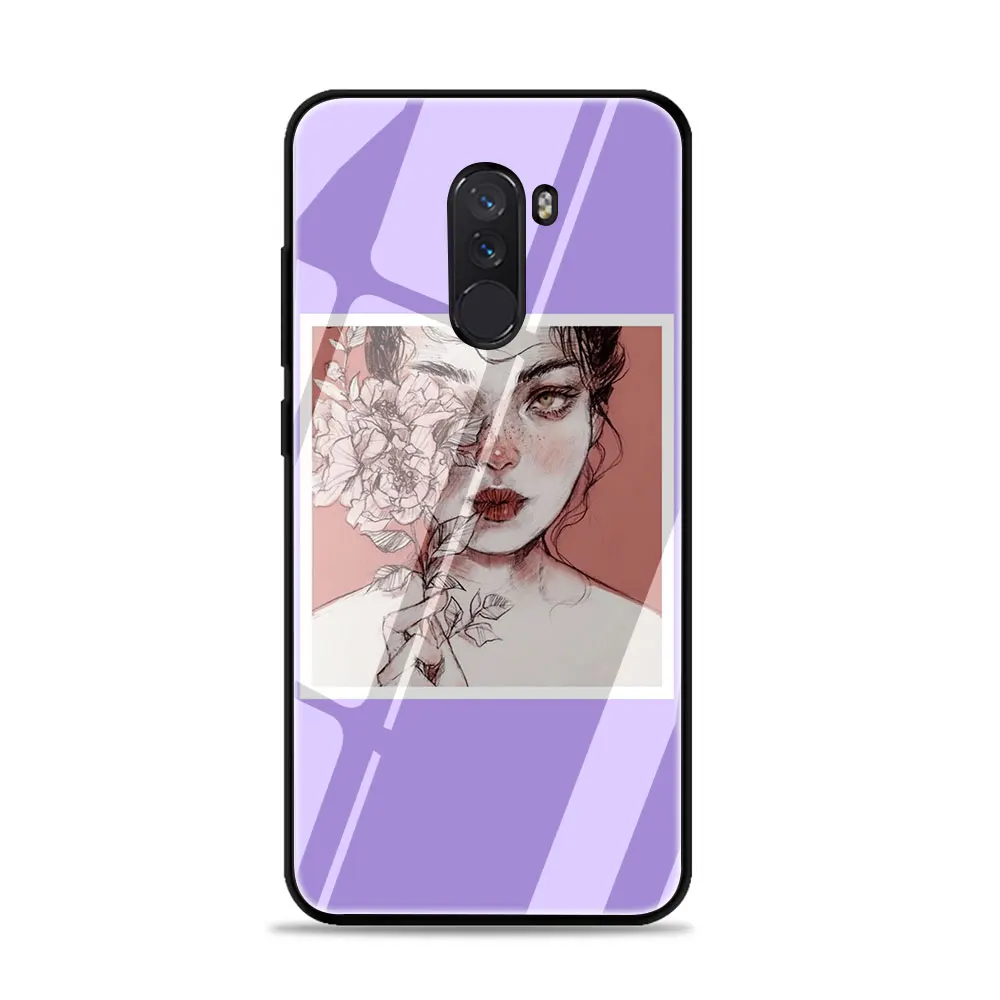 Чехол из закаленного стекла для Xiaomi 8 Lite A1 A2 9 Redmi Note 5 6 7 Pro 6A 4X F1