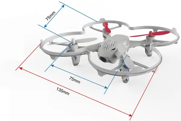 Hubsan H107D X4 5,8G 4CH 6-Axis FPV Дрон Квадрокоптер с дистанционным управлением модели гоночный Полетный контроллер режим 2 белый