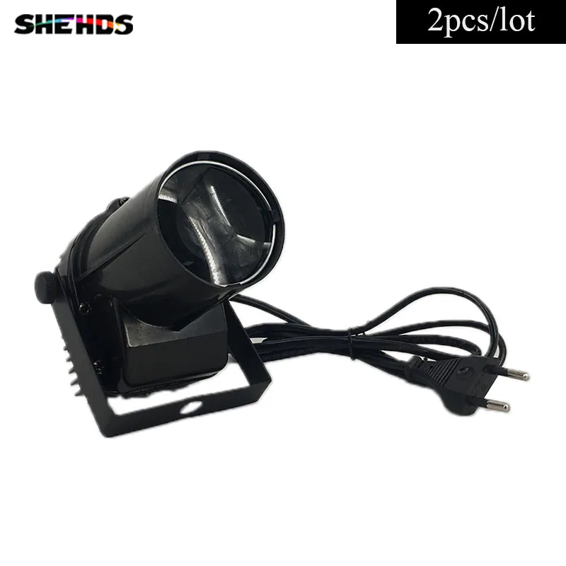 

2pcs/lot LED Stage Light Pinspot Light Black body LED Spotlight 6W Red/Green/Blue/White/Ultraviolet Color Lighting for DJ
