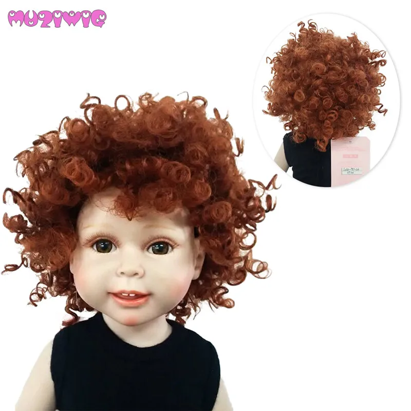 MUZIWIG термостойкий синтетический классический афро кудрявый кукольный парик волосы для 18 дюймов американская кукла домашние парики для кукол аксессуары