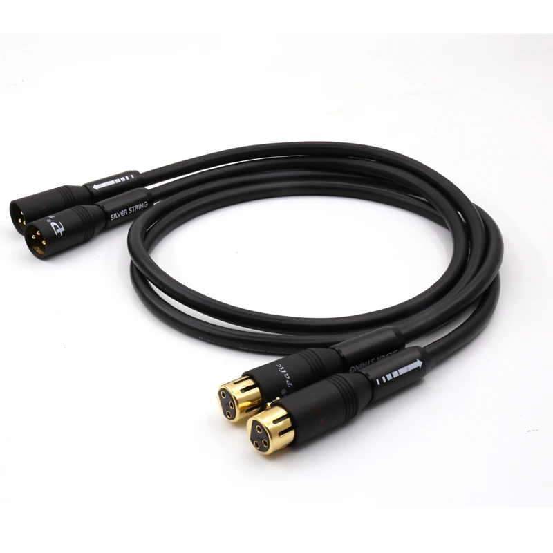 Бесплатная доставка одна пара 2.1 PCOCC аудио Межблочный кабель с Pailiccs XLR разъемы