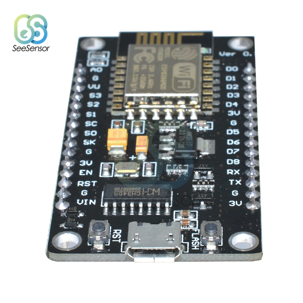 Беспроводной модуль NodeMcu V3 4 м байт wifi Интернет вещей макетная плата на основе ESP8266 ESP-12E Micro USB Repalce CP2102
