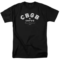 Cbgb классический логотип лицензионный, для взрослых Футболка удобная футболка Повседневное короткий рукав принт футболки дешевые оптовые