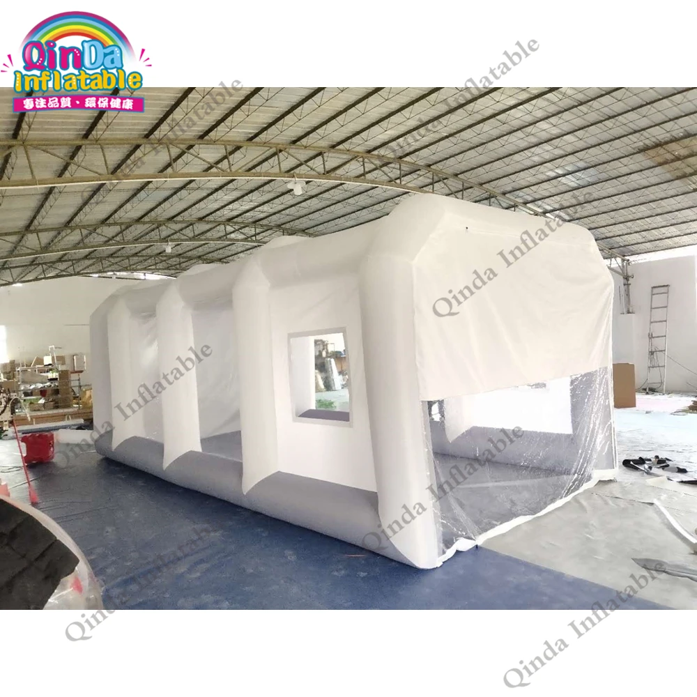 7x4x3m Portable Inflatable Car Painting Spray Booth ,oxford Cloth Mobile Inflatable Paint Tent For Car 6