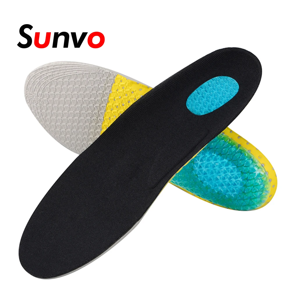 

Sunvo Unisex EVA Foam Arch Support Sport Shoe Pad Shock absorption Running Cushion Insoles Plantar Fasciitis Pain Relief Insole