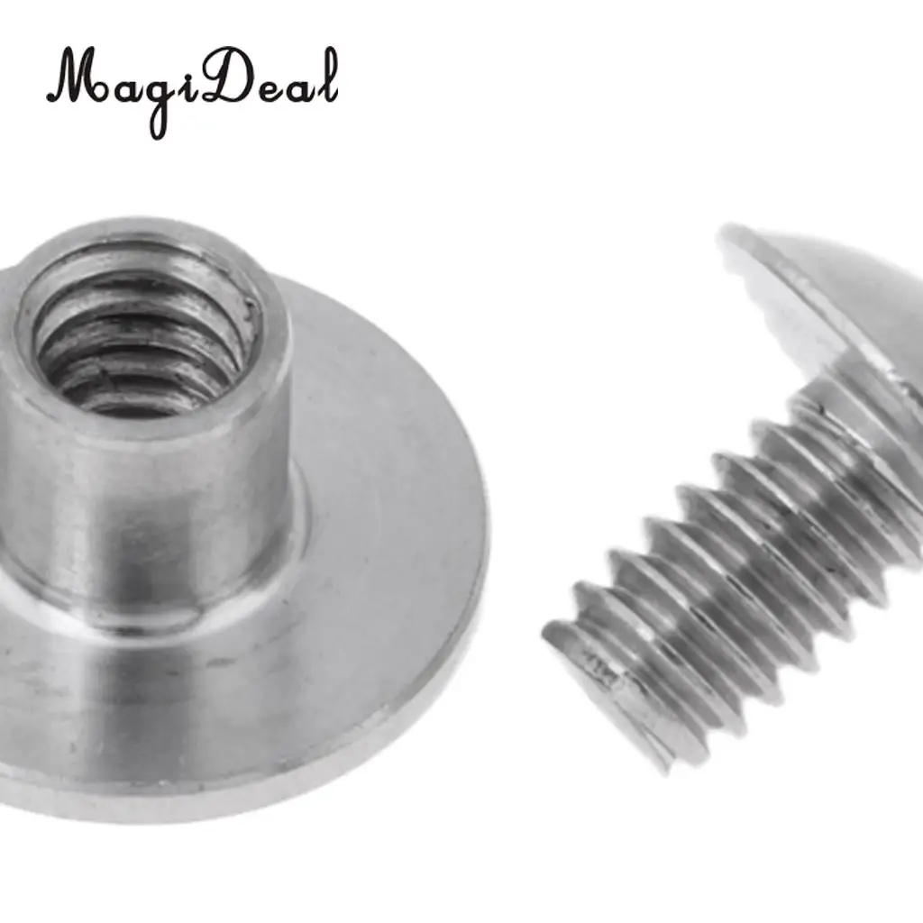 Set 4 Stainless Steel Book Screws for Technical Scuba Diving Diver Backplate Pad & BCD Attachment