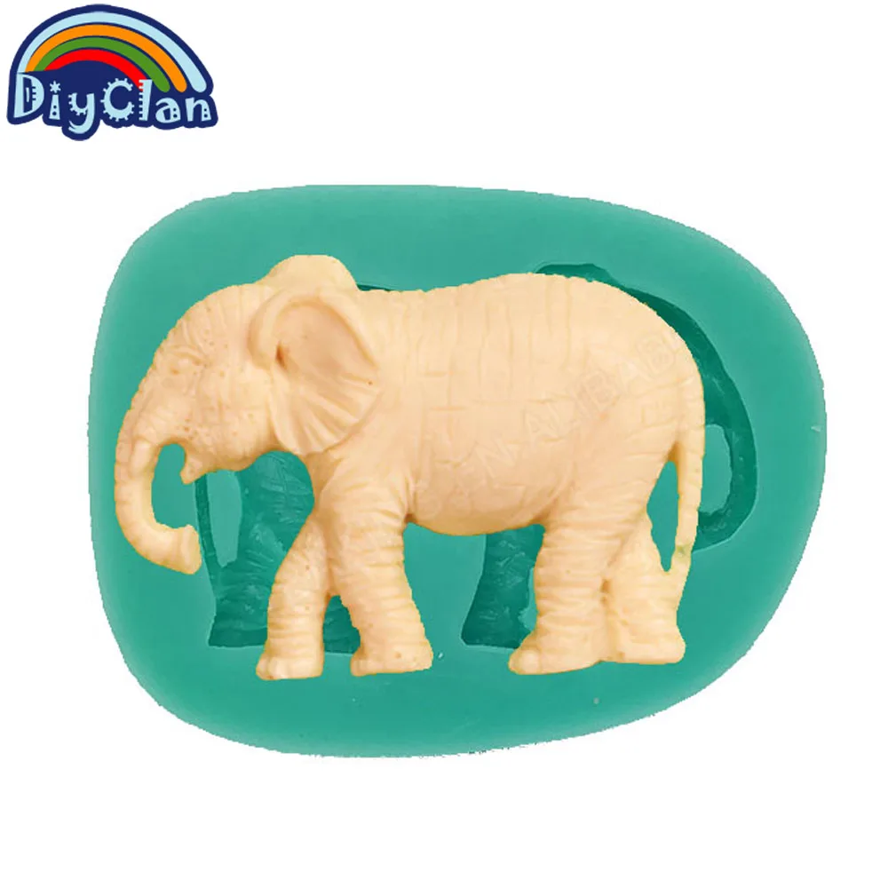 Elephant silicone chocolate molds for cake decorating silicone polymer