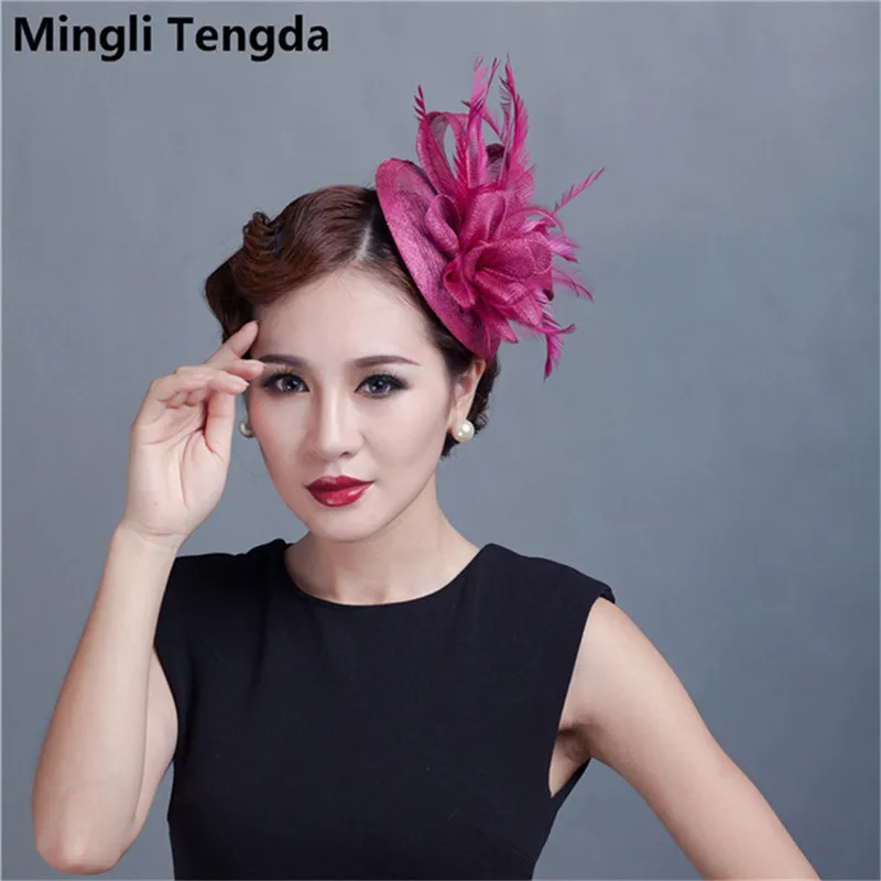 

Yarn Cap Wedding Hat Bridal Hats Headdress Cap Fashion Wedding Hair Accessories Hairpin Mingli Tengda Bibi Mariage Chapeau Blue