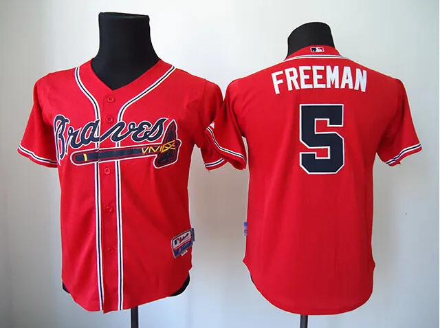 MLB Players Authentic Youth/Kids Atlanta Braves Freddie Freeman #5 Jersey  NWT
