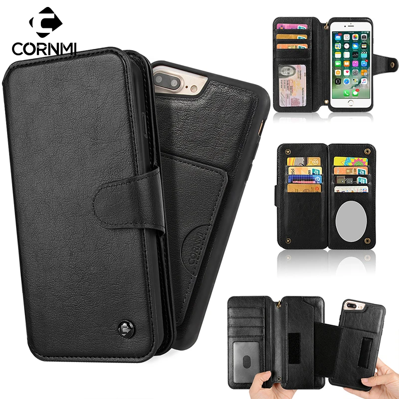 

CORNMI Flip Leather Phone Case for iPhone 7 7plus 6 6s 8 8 plus for iPhone XS Max, XS, XR Wallet Cover Multifunctional Phone Bag