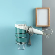 Держатель для фена для ванной комнаты, инструменты для ухода за волосами, настенный держатель из нержавеющей стали