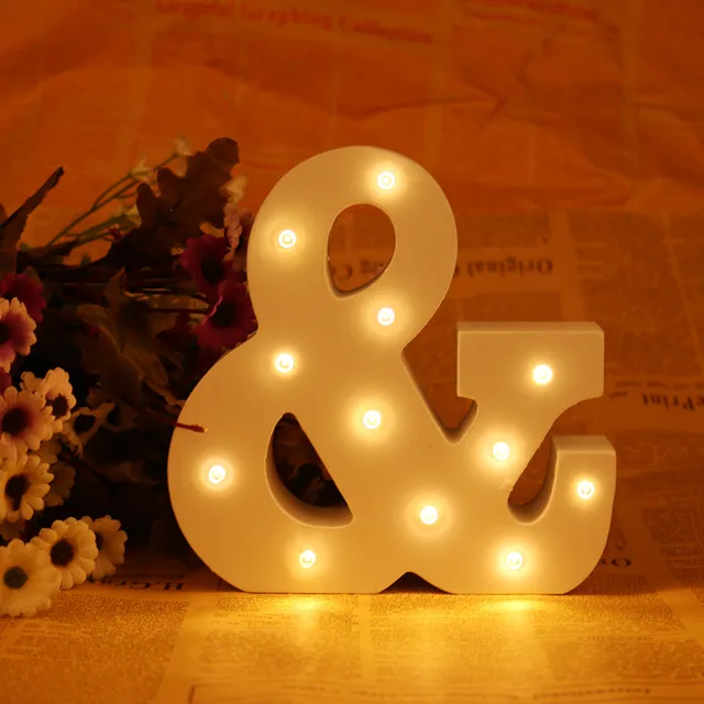 Wit Houten LED verlichte Marquee Letters Teken Alfabet ... Wit Houten LED verlichte Marquee Letters Teken Alfabet ...