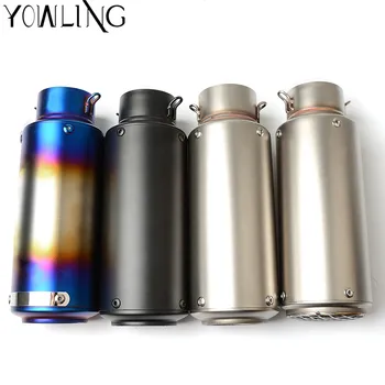 

Motorcycle modified muffler carbon fiber exhaust pipe For TRIUMPH BONNEVILLE SE T100 T120 HONDA XL600LMF XRV750 XADV 750 CB190