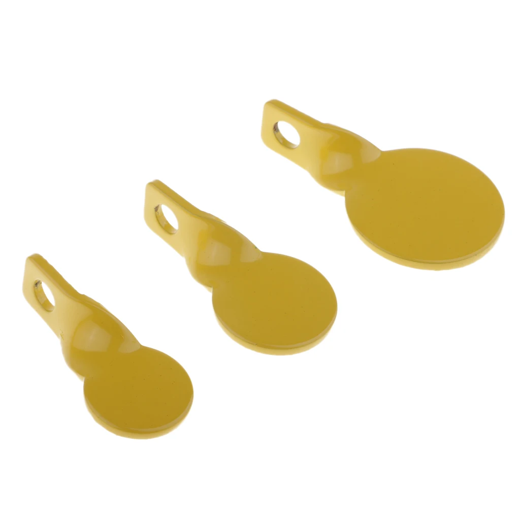 3pcs Stainless Steel Spinner Target Plates 2.5cm 3cm 4cm for Shooting Hunting Practice