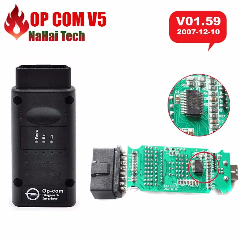 Плата OP COM V5 V1.59/ V1.99 FW PIC18F458 чип PCB для Opel OPCOM OBD2 сканер диагностический
