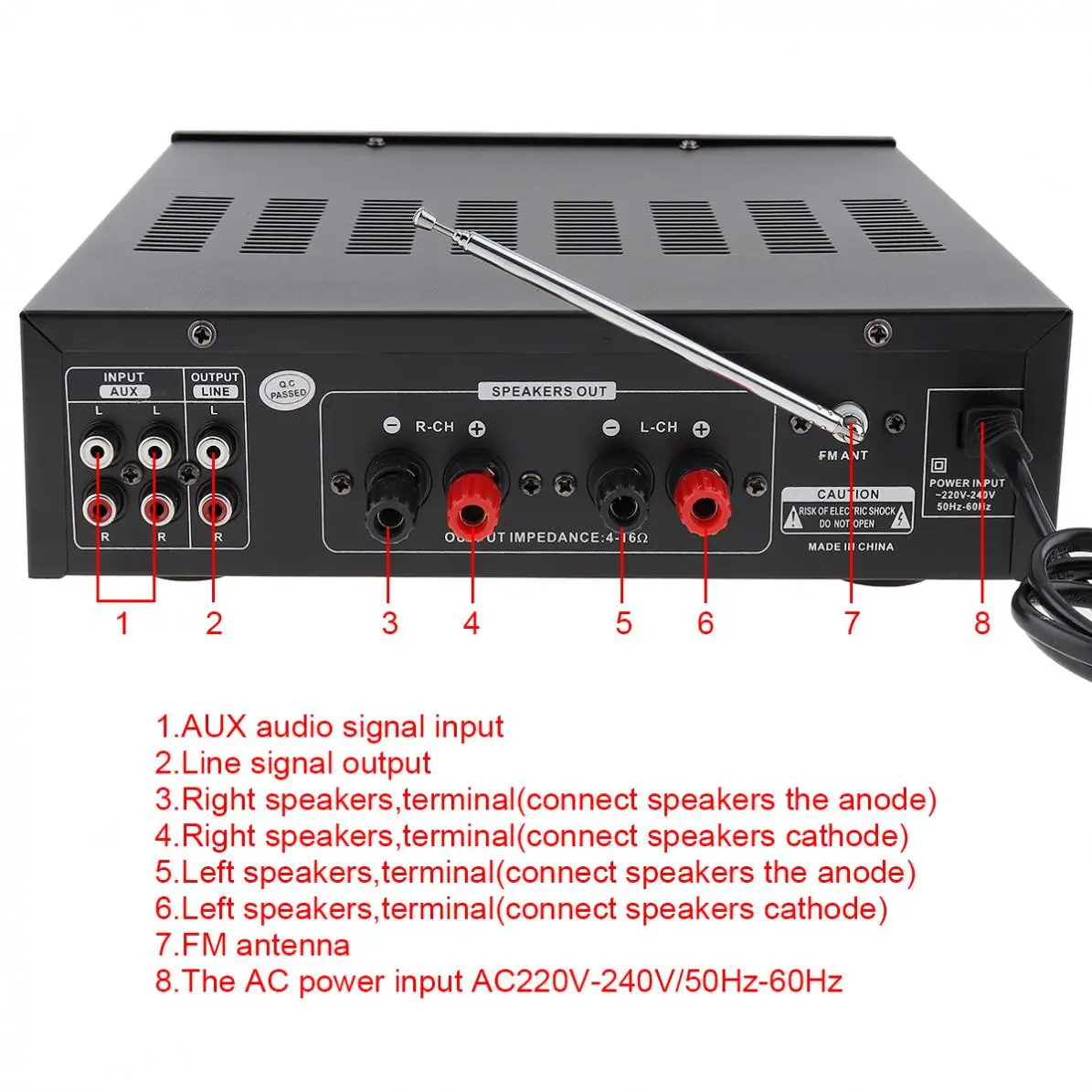 200 Вт, 220 В, Bluetooth, ЖК-дисплей, стерео, FM радио, мощный плеер, поддержка SD/USB/микрофонный вход, автомобильный усилитель, усилители, аудио