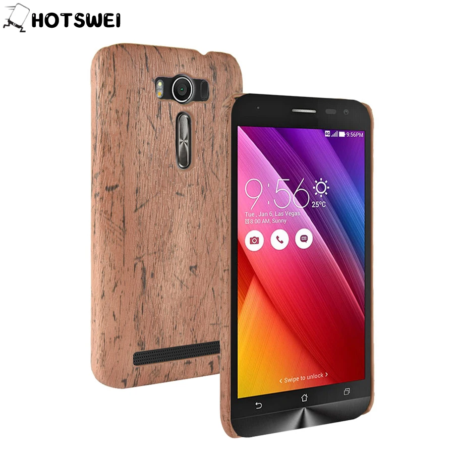 Чехол HOTSWEI для Asus Zenfone 2 Laser ZE500KL чехлы чехол в стиле ретро с деревянной кожей