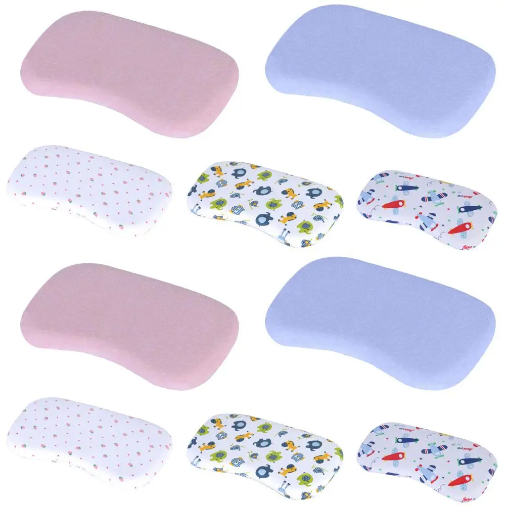 

Slowly Rebounding Memory cotton Baby Pillow Child Crescent Pillow Prevent Head Tilting Shape Toddler Pillow