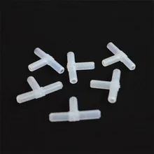 10PCS 4mm Plastic Tee’s “T” 3-Way Aquarium Air Pump Line Tubing Joints Connectors for fish tank acuarios
