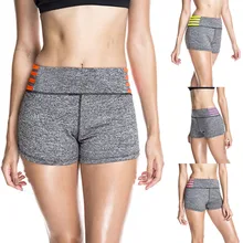 Женские быстросохнущие шорты для занятий йогой в тренажерном зале, женские эластичные шорты для занятий спортом