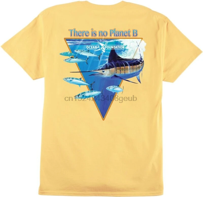 Футболка Guy Harvey Planet B футболка желтого цвета большие размеры 54683566292 | Мужская