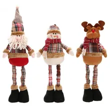 Christmas Decoration Santa Claus Snowman Reindeer Doll Christmas Decoration Xmas Tree Ornaments Pendan Cute Best Gift JJ042