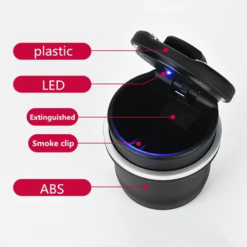 

New Portable Car Auto Ashtray For Saab 9-3 9-5 9000 93 900 95 aero 9 3 42250 42252 9-2x 9-4x 9-7x