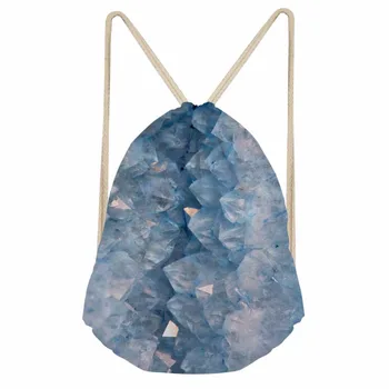 

Noisydesigns water ripple lady sight simple personality 3D Tropical Printed Backpack Women Girls New Drawstring Bag Casual