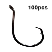 100 шт./упак. Круг Осьминог заточенный для рыбалки рыболовные крючки 7385 Нержавеющая сталь бронзовых морских рыболовных крючков эффективный Открытый Рыболовные снасти