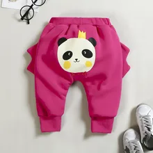 Младенец bibicola Детские Зимние теплые брюки для новорожденных осенние Хлопковые Штаны с плюшевой подкладкой Детские утепленные спортивные штаны с героями мультфильмов