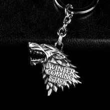 Fashion Anime Game of Thrones Keychain For Men Trinket Portachiavi Car Keyring Key Chain Ring Chaveiro Jewelry Gift Souvenirs the legend of zelda keychain blue red heart crystal key ring holder fashion car chaveiro game key chain pendant gift jewelry