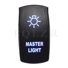 BQLZR CE Certified DC12-24V Blue 5Pin ON-OFF Master Rocker Switch