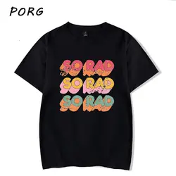 SO RAD черная женская футболка Harajuku футболка корейский принт Готический эстетический уличная Camisetas Verano Mujer 2019 Новые летние топы