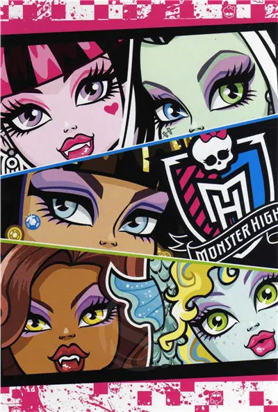 На Заказ Шелковый плакат Monster High большой размер см номер/домашний декоративный плакат#-092477 - Цвет: Лиловый