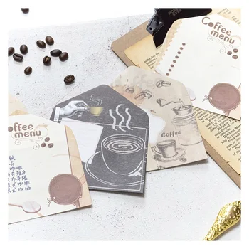 

12 Pcs/Set Retro Vintage Kraft Paper Envelopes Cartoon Envelope Korean Stationery Christmas Gift