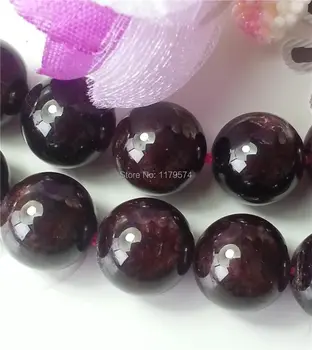 

Free hot new Charming beautiful Fashion jewelry 8mm Sri Lanka Red Garnet stone Round Loose Bead 15''AAA+AAA sp0285