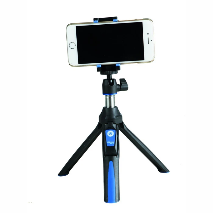 Benro MK10 ручной и штатив комбо селфи палка с Bluetooth пульт и GoPro адаптер для iPhone 7 8 Plus X samsung S10 huawei Gopro - Цвет: Blue