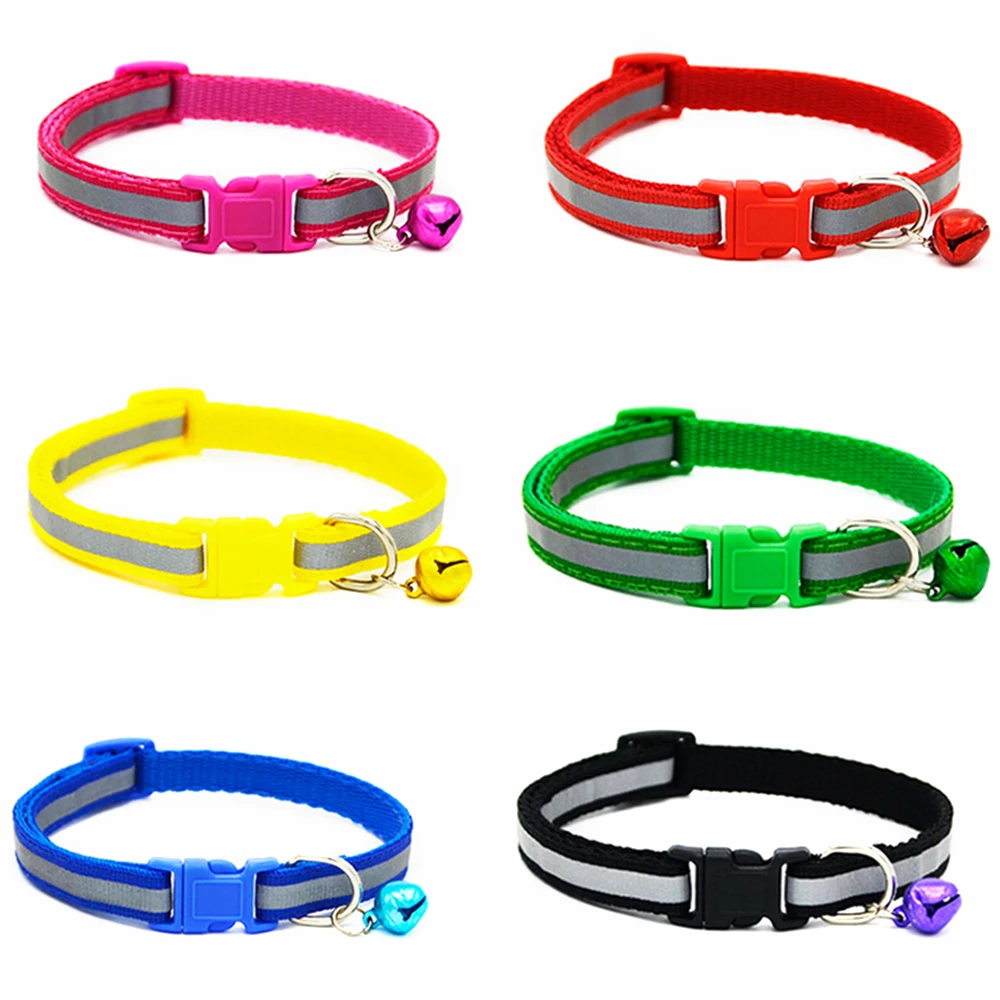 Cat Collar With Bell Safety Collar For Cats Small Dogs Chihuahua Puppy Collar Cat Leash Breakaway Cat Collars Leads Pet Products