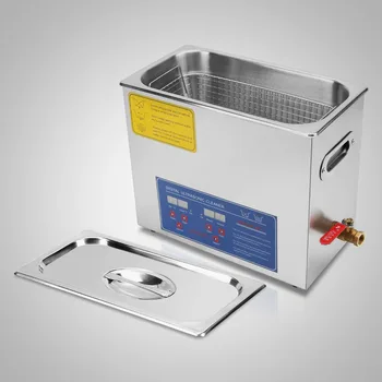 

30A Brand New 6 Liter Stainless Steel Digital Ultrasonic Cleaner w/ Bracket & Drainage System