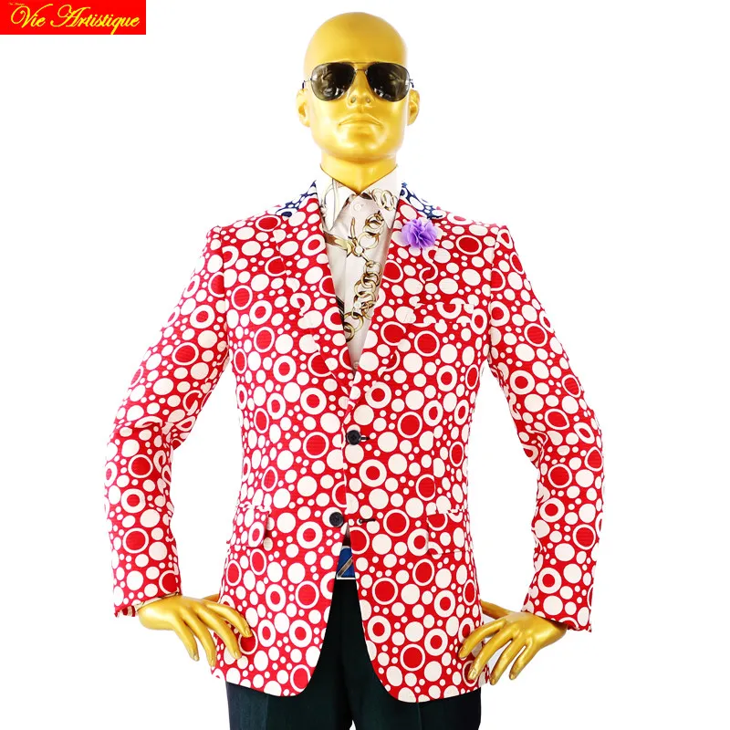 Цветочный блейзер masculino мужские пиджаки hombre пиджак slim fit 2018 Осенние повседневные