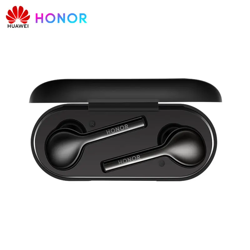 Huawei Honor Flypods Lite, беспроводные наушники Hi-Fi, IP54, водонепроницаемые, с управлением, Беспроводная зарядка, Bluetooth 4,2, гарнитура - Цвет: Black