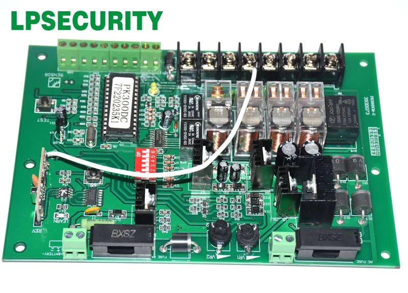 LPSECURITY 4 брелока 300 кг 24VDC GSM распашные ворота открывалка Электрический двигатель линейный привод лампа датчик(клавиатура опционально