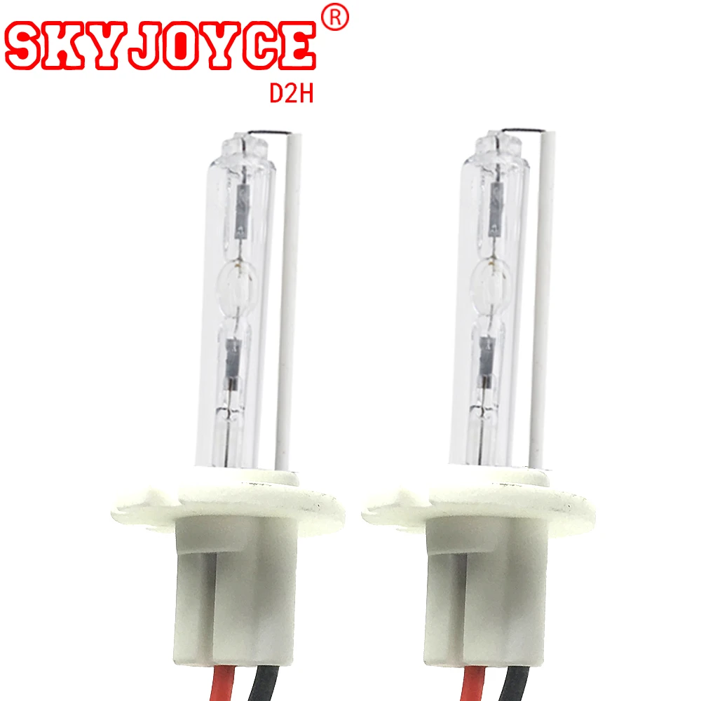 Ксеноновая лампа SKYJOYCE 75 Вт 12 В D2H hid 4300K 5000K 6000K 8000K D2S ксеноновая с проводами для